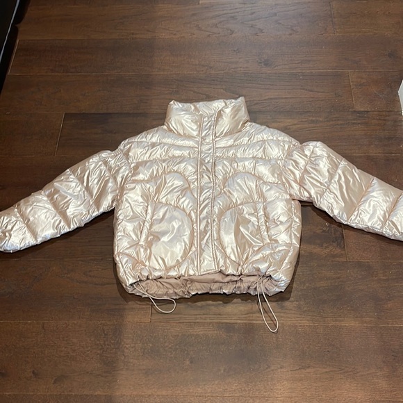 ATTRAIT Paris Pink/Cream Women’s Puffer Size Large - Picture 1 of 4